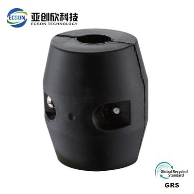 Grs Plastic Injection Molding Parts Customized Black Threaded Iron Ball