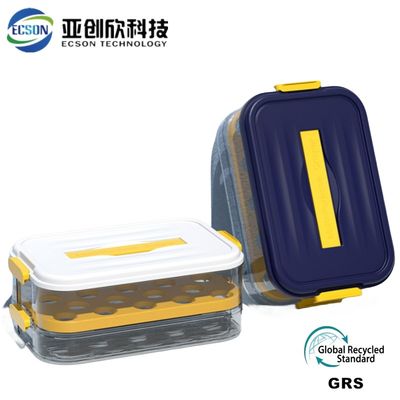 OEM Dumpling Storage Box Injection Molding With Hot Runner Cold Runner